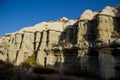 Cappadokia rock towers and cave houses Royalty Free Stock Photo